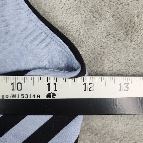Womens Lululemon Athletic Tank Top Black & Blue Striped Cross-Back Straps Size 4 - Picture 9 of 11